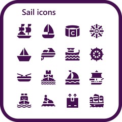 sail icon set