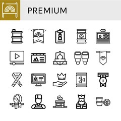 Set of premium icons
