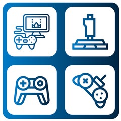 console simple icons set