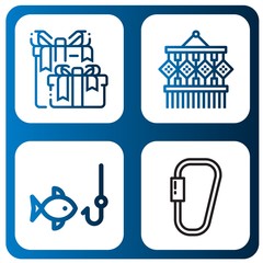 knot simple icons set