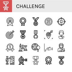 challenge icon set