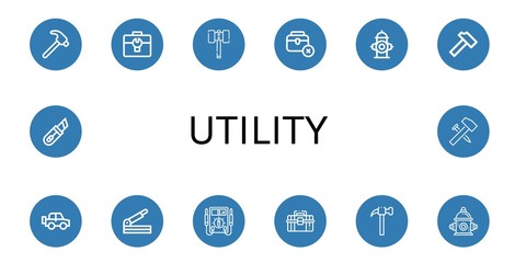 utility icon set