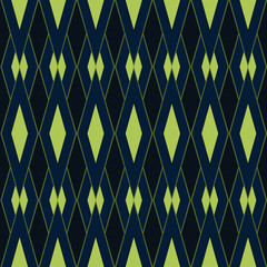 1920s Art Deco repeated diamond pattern for wallpaper, background, decoration - 322485628