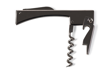 Corkscrew on white background