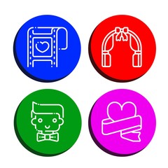 engagement simple icons set