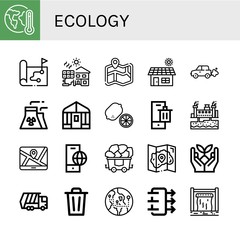 ecology icon set