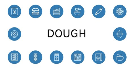 dough icon set