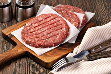 Raw Ground beef meat