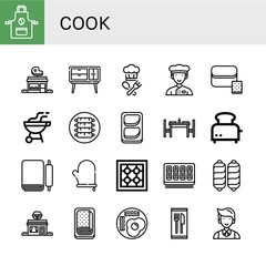 Set of cook icons