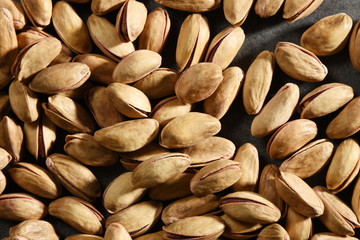 Full frame heap of fresh organic, pistachios