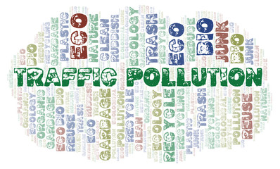 Traffic Pollution word cloud.
