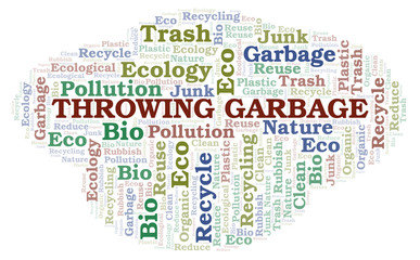 Throwing Garbage word cloud.