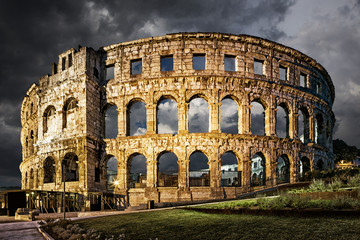 Coliseum in Pula, Croatia.