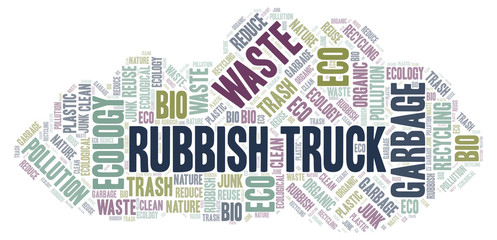 Rubbish Truck word cloud.