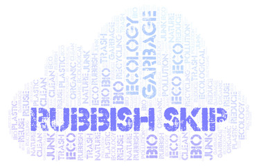 Rubbish Skip word cloud.