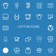 Editable 22 cotton icons for web and mobile