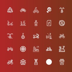Editable 25 cycle icons for web and mobile
