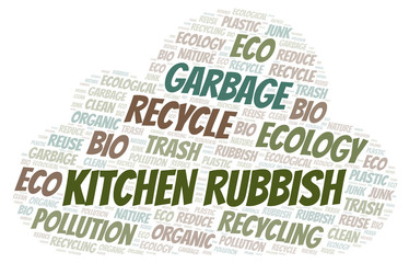 Kitchen Rubbish word cloud.