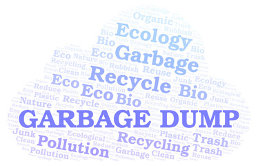 Obraz premium Garbage Dump word cloud.