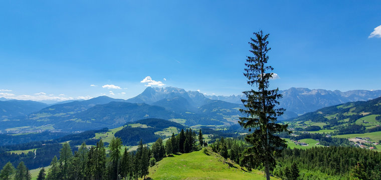 landscape in the mountains Werfenweng Austria