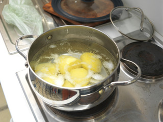 Cooking potato in a casserole
