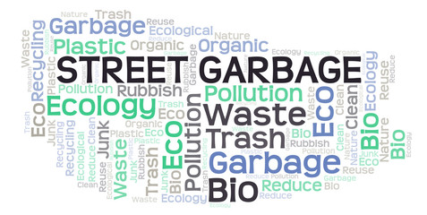 Street Garbage word cloud.