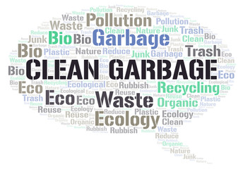 Clean Garbage word cloud.
