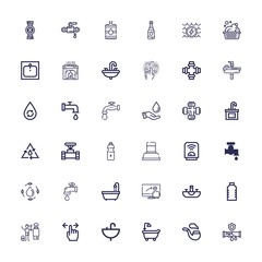 Editable 36 tap icons for web and mobile