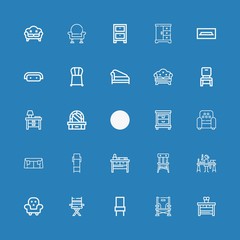 Editable 25 sofa icons for web and mobile