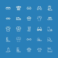Editable 25 stylish icons for web and mobile