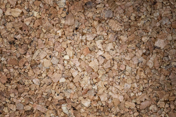 Close up brown yellow color of cork board texture background