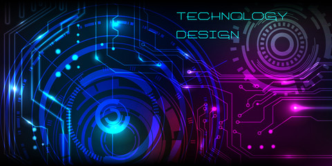 Vector circuit Board background technology, illustration - 322493057