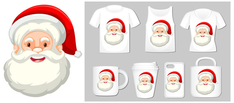 Christmas theme with Santa on product templates