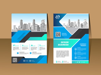 Vector flyer template layout design. For business brochure, poster, annual report, leaflet, magazine or book cover