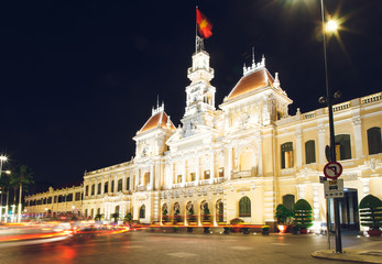 Fototapeta na wymiar Ho Chi Minh City. Vietnam. People's Committee of Ho Chi Minh City