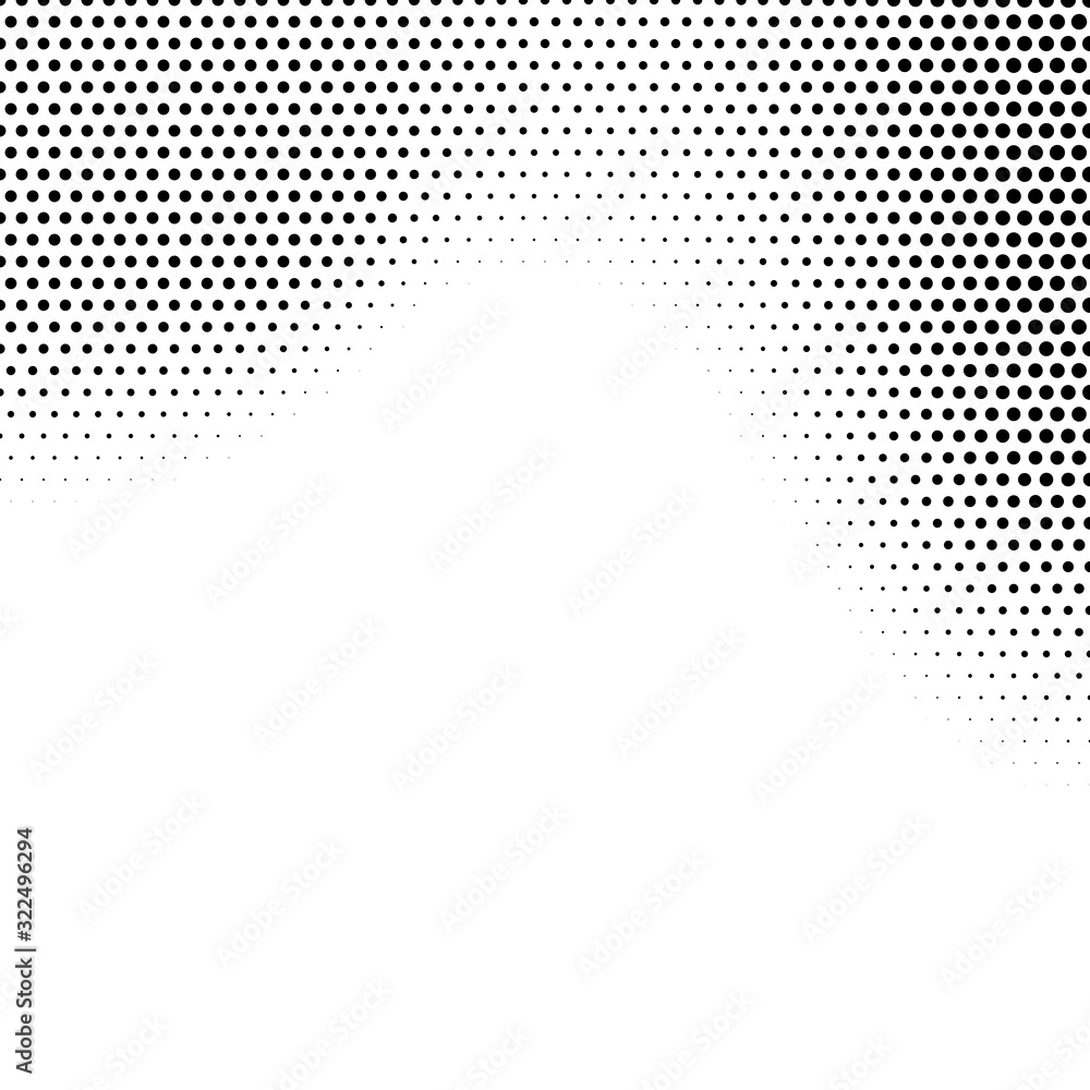Poster abstract halftone background in black and white. dotted vector pattern