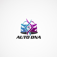 Auto DNA logo concept