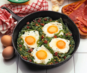 huevos con verduras