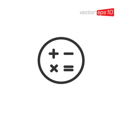 Fototapeta premium Calculator Icon Logo Design Vector