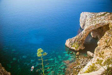 Blue Grotto, famous rock formation (Malta)