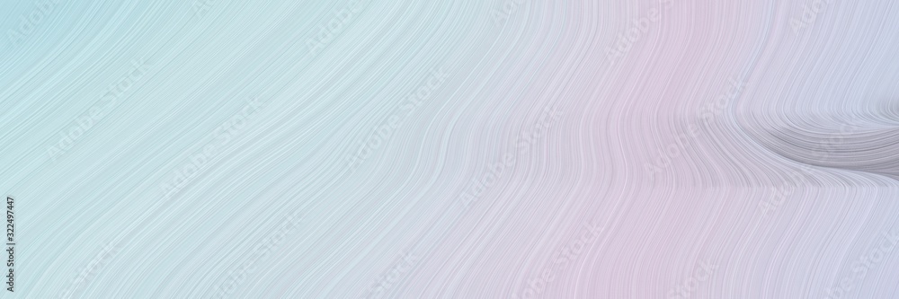 Poster decorative designed horizontal header with light gray, light slate gray and dark gray colors. dynamic curved lines with fluid flowing waves and curves
