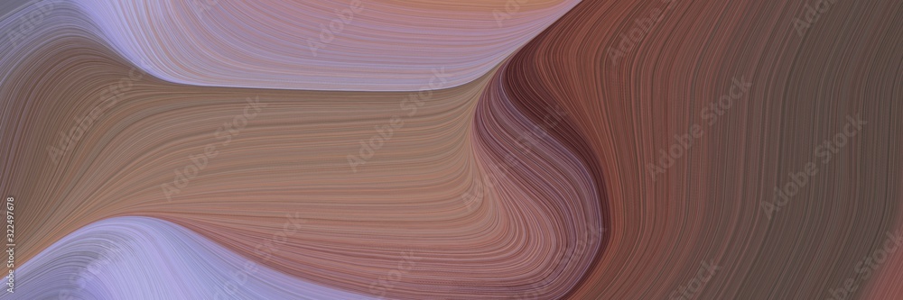 Poster colorful horizontal header with pastel brown, light pastel purple and rosy brown colors. dynamic cur