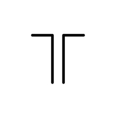 Dipole Antenna Electronic Component Symbol For Circuit Design