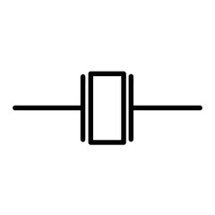 Crystal Xtal Electronic Component Symbol For Circuit Design