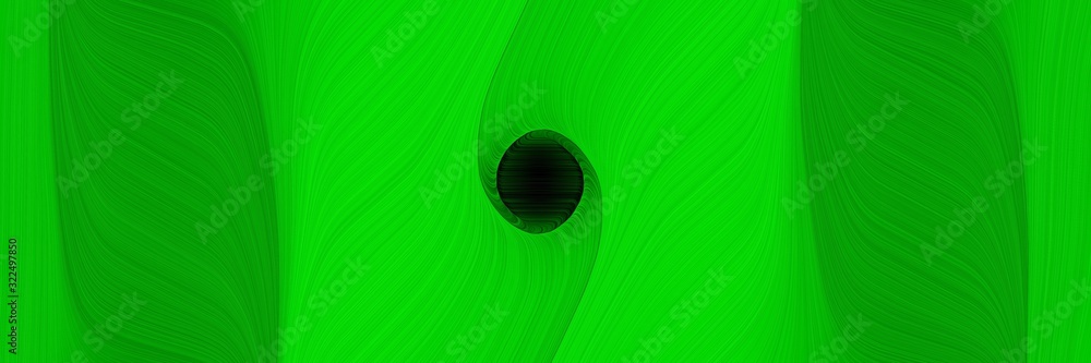 Aufkleber surreal header design with green, lime and very dark green colors. dynamic curved lines with fluid flowing waves and curves