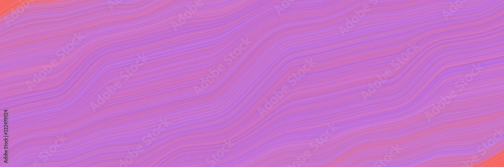 Poster modern banner with orchid, pale violet red and hot pink colors. dynamic curved lines with fluid flow