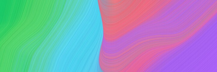 flowing banner design with orchid, medium orchid and medium turquoise colors. dynamic curved lines with fluid flowing waves and curves