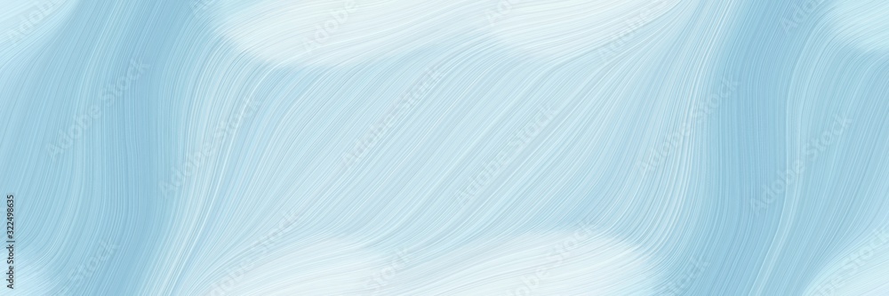 Poster flowing header with powder blue, lavender and sky blue colors. dynamic curved lines with fluid flowi