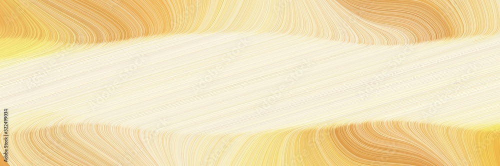 Aufkleber decorative header design with antique white, sandy brown and khaki colors. dynamic curved lines with