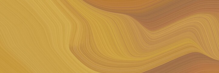 modern header design with peru, sienna and sandy brown colors. dynamic curved lines with fluid flowing waves and curves
